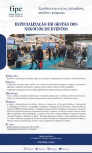 Leia mais sobre o artigo FIPE abre curso de “Especialização em Gestão dos Negócios de Eventos”