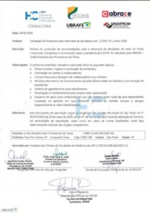 Leia mais sobre o artigo Protocolo de Retomada aprovado pelo Governo do Estado de São Paulo para realização de feira teste