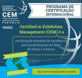 Leia mais sobre o artigo Inscrições para os próximos módulos do CEM – Certificação Internacional em Feiras e Eventos estão abertas